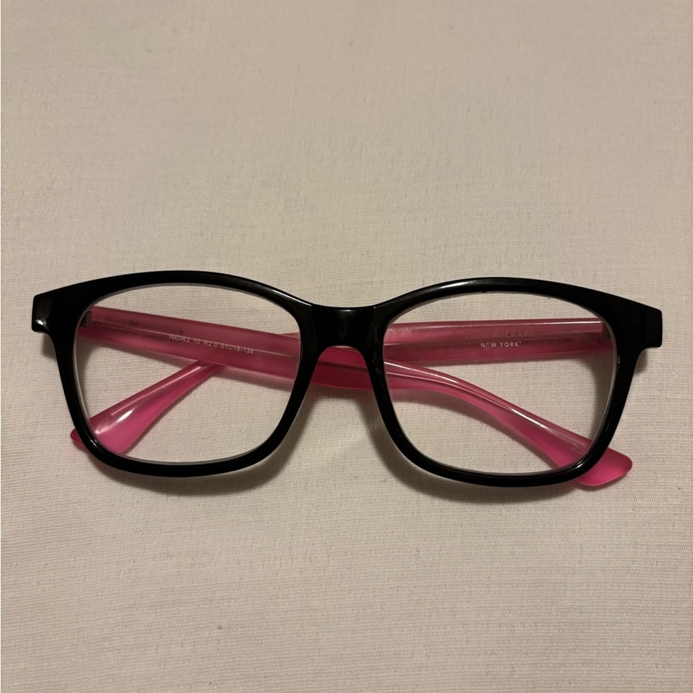 Isaac Mizrahi Black Frames with Pink Accents